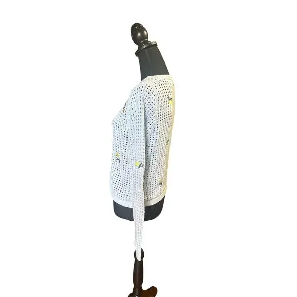 Forever 21 Lemon Blue Knit Cardigan – Size 0 - Picture 5 of 7